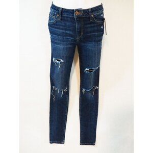 Joe's Jeans Dark Wash Distressed "Skinny Ankle" Blue Jeans, Size 26